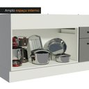 Ver imagem 5 de Balcão De Pia 150 Cm 2 Portas E 2 Gavetas Branco/Cinza