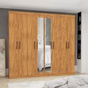 Ver imagem 1 de Guarda-Roupa Stanley 8 Portas 4 Gavetas Plus Marrom/Cinamomo