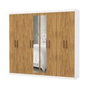 Ver imagem 3 de Guarda-Roupa Stanley 8 Portas 4 Gavetas Plus Branco/Cinamomo