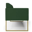 Ver imagem 5 de Sofá Namoradeira Base Industrial Dourado Marisa Veludo D03 - D\'rossi Cor Verde