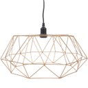Ver imagem 4 de Pendente Aramado Estádio Grande Cabo 2M Luminária Lustre Teto Moderno Retrô Vintage Cobre Rose Gold 