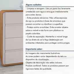 Quarto Completo Cama Solteiro com Cômoda 8 Gavetas e Mesa de Cabeceira - 12