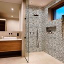 Ver imagem 1 de Papel de Parede Lavavel para Banheiro Cozinha Revestimento Granito Cinza Tacolado 0,58 X 1,00m