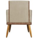 Ver imagem 2 de Kit 6 Poltronas Decorativas para Escritório Lis Corino e Suede Cores Pé 30cm - Nude, Suede/corino