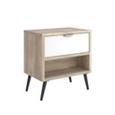 Ver imagem 2 de Mesa de Cabeceira 1 Gaveta 45cm x 60cm Branco