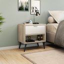 Ver imagem 1 de Mesa de Cabeceira 1 Gaveta 45cm x 60cm Branco