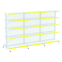 Ver imagem 1 de KIT GÔNDOLA CENTRO 1 INICIAL+ 2 CONTINUAÇÕES - PORTA ETIQUETA AMARELO