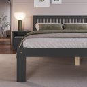Ver imagem 5 de Cama de Casal Júlia de Madeira Maciça com Lastro Cinza/Charcoal