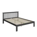 Ver imagem 4 de Cama de Casal Júlia de Madeira Maciça com Lastro Cinza/Charcoal