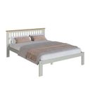 Ver imagem 2 de Cama de Casal Júlia de Madeira Maciça com Lastro Verde/Frost/Oak