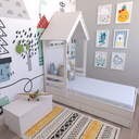 Ver imagem 3 de Cama Infantil Lara com Gavetas 157cm x 153cm Branco
