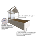 Ver imagem 6 de Cama Infantil Lara com Gavetas 157cm x 153cm Branco