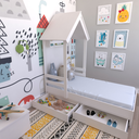 Ver imagem 2 de Cama Infantil Lara com Gavetas 157cm x 153cm Branco