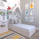 Ver imagem 1 de Cama Infantil Lara com Gavetas 157cm x 153cm Branco