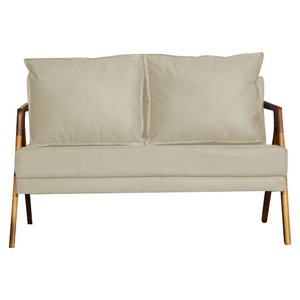 Namoradeira Marilia Decorativa Recepção - Linho Bege