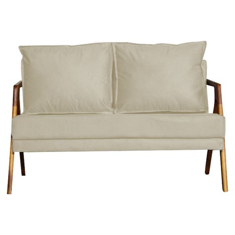 Namoradeira Marilia Decorativa Recepção - Linho Bege