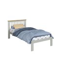 Ver imagem 2 de Cama de Solteiro Júlia de Madeira Maciça Verde/Frost/Oak