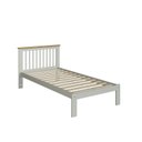 Ver imagem 4 de Cama de Solteiro Júlia de Madeira Maciça Verde/Frost/Oak