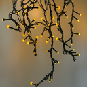 Ver imagem 2 de Cascata Estrobo 6m 250 Leds Branco Quente Fio Verde 220v Uso Externo Profissional