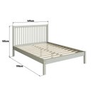 Ver imagem 3 de Cama de Casal Lucy de Madeira Maciça com Lastro