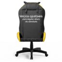 Ver imagem 6 de Cadeira Gamer Speed Ergonômica Reclinável Giratória Escritório Home Office Preto e Amarelo