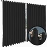 cortina para apartamento varao Turin 2,80 x 2,40 preto - 2