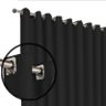 cortina para apartamento varao Turin 2,80 x 2,40 preto - 3