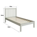 Ver imagem 3 de Cama de Solteiro Lucy de Madeira Maciça com Lastro