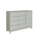 Ver imagem 4 de Cômoda 4 Gavetas Lucy de Madeira Maciça