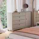 Ver imagem 1 de Cômoda 4 Gavetas Lucy de Madeira Maciça