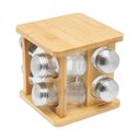 Ver imagem 1 de Jogo de Porta Condimentos Giratório Bambus 9 Peças - Home Style