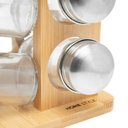 Ver imagem 2 de Jogo de Porta Condimentos Giratório Bambus 9 Peças - Home Style