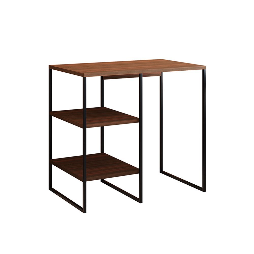 Aparador Bar Buffet Adega Industrial Bourbon 95cm - Preto/carvalho - 2