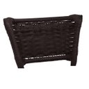 Ver imagem 4 de Kit 2 Banquetas Altas Preta com Encosto Junco Argila Assento Amarelo