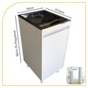 Ver imagem 3 de Balcão de Lavanderia 100% Mdf para Bujão de Gás Tanque Inox