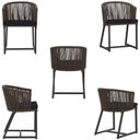 Ver imagem 5 de Mesa e 6 Cadeiras e Noronha Preto E12 Trama Original Marrom