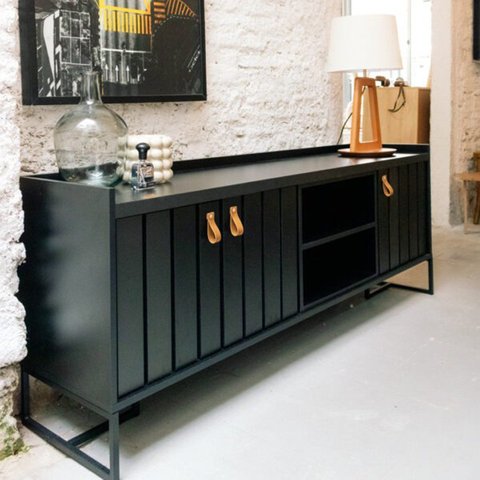 Rack Ripado Moderno para TV até 65 Polegadas 180cm Trendy