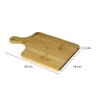Tábua de Corte para Carnes e Legumes Bambu com Cabo 33x18x1,2cm - Wp Connect Tabua de Corte com Cabo - 4