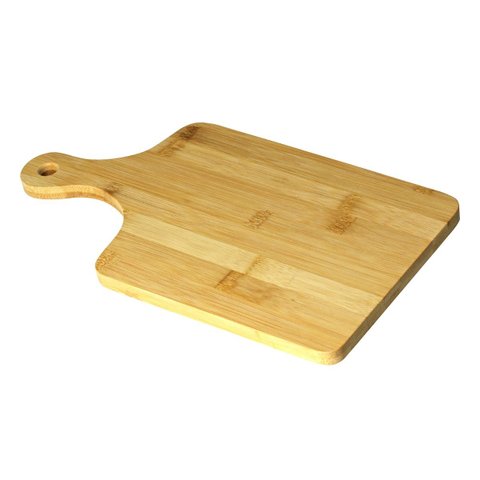 Tábua de Corte para Carnes e Legumes Bambu com Cabo 33x18x1,2cm - Wp Connect Tabua de Corte com Cabo