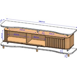 Rack para Tv de 75 Polegadas Guarapari - 3