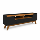 Ver imagem 2 de Rack para TV Ate 65 Polegadas Florenca Preto Fosco Naturele Bechara