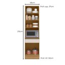 Ver imagem 4 de Paneleiro Duplo para Cozinha 4 Portas 1 Gaveta Etna Bege/Carvalho/Off White