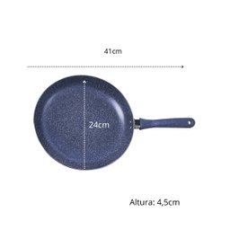 Frigideira Antiaderente 24cm Azul Graniflon Moda do Chef - 4
