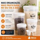 Ver imagem 6 de Conjunto de Potes para Mantimentos Nitron Plastico PP com Medidor 5 Pecas Organizador Cozinha