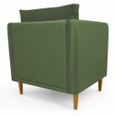 Ver imagem 4 de Poltrona Decorativa Aviv para Sala Escritório Recepção Luxo Linho Premium Easy Clean Corino Premium
