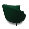 Poltrona Decorativa Orgânica Pé Ferro Pto Zaya Bouclê Verde C05 - D'rossi - 7
