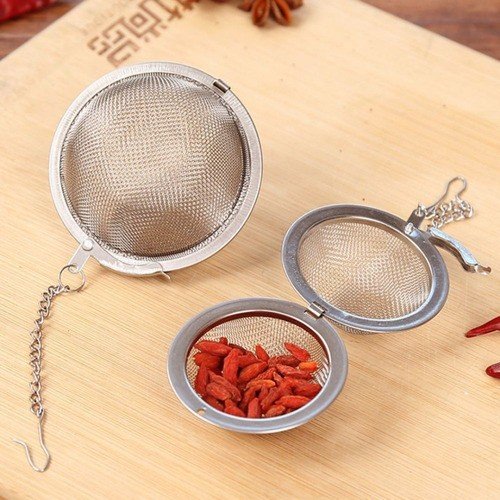 Kit 6 Infusor De Chá Aço Inox Coador Peneira Chaleira Erva - 6