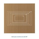 Ver imagem 5 de Painel Ripado para TV 86 Polegadas Planejado 240x230cm Aruá CabeCasa MadeiraOriginals Marrom/Jatobá
