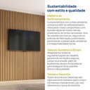Ver imagem 7 de Painel Ripado para TV 86 Polegadas Planejado 240x230cm Aruá CabeCasa MadeiraOriginals Marrom/Jatobá