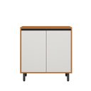 Ver imagem 3 de Balcão para Cozinha 80cm 2 Portas com Tampo Ravena Laranja/Freijo/Off Acetinado